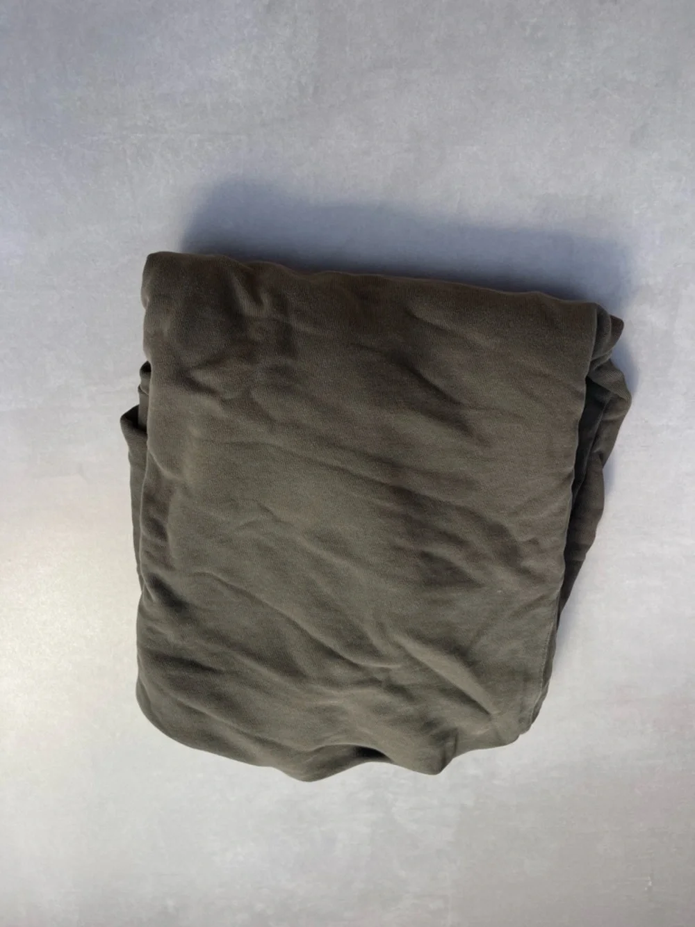 SKIMS TERRY MENS RELAXED ZIP UP HOODIE | MILITARY 100% COTTON